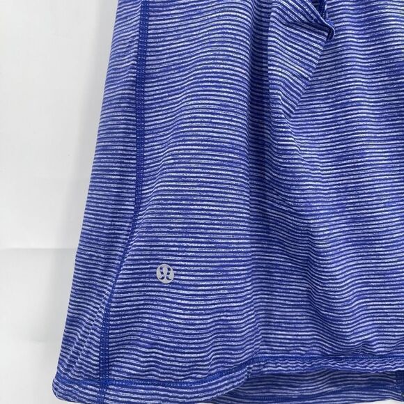 Lululemon Women's Blue Striped Sleeveless Tank Top Size 6 - Picture 4 of 7